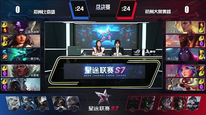 星途联赛S7:阿萝拉奇迹不再,大胖黄蜂捧起英雄联盟冠军